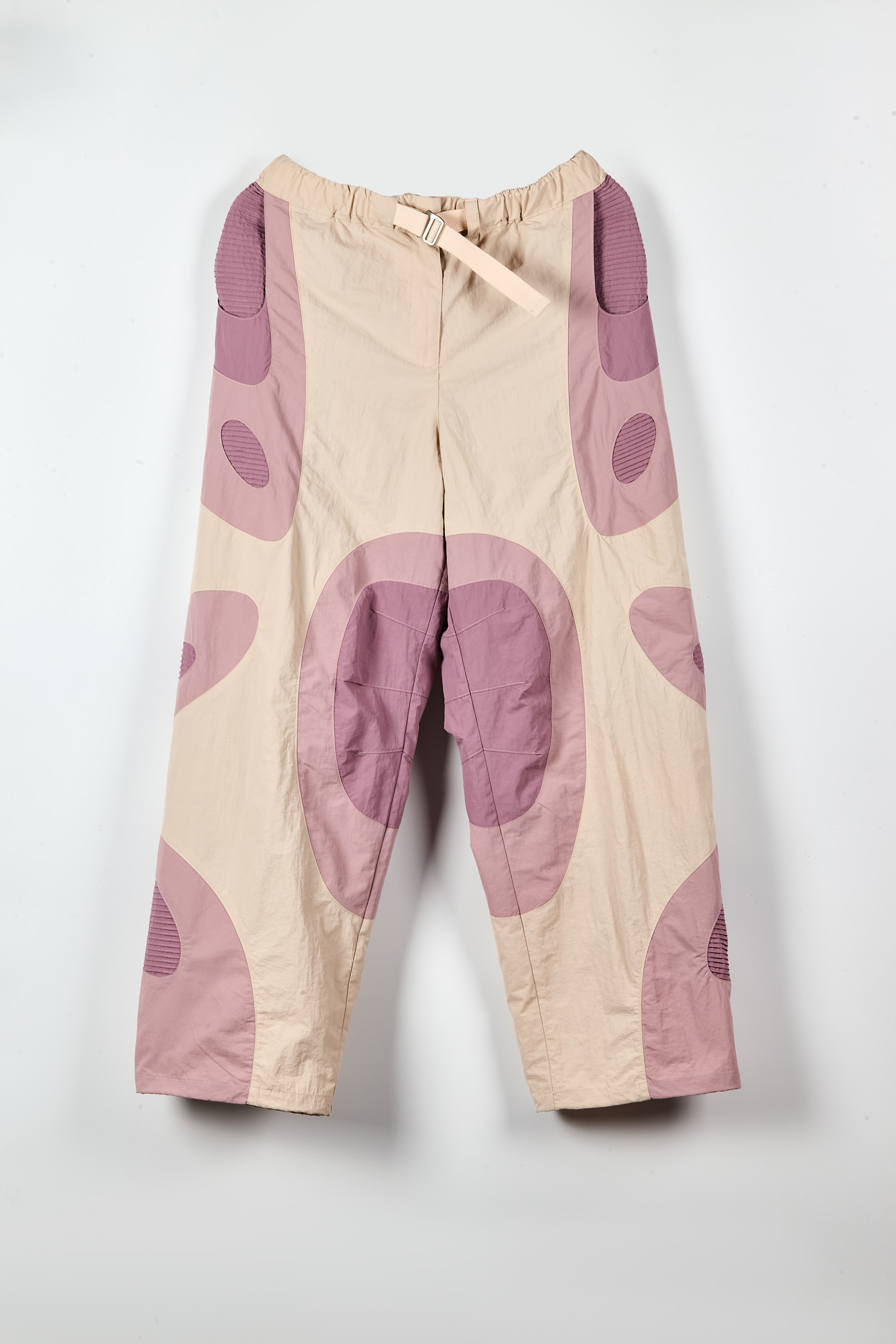 Techwear Patchwork Trek Pants - Loose Fit Nylon Outdoor Trousers